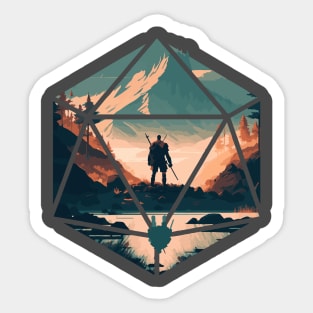 D20 Hero Quest Sticker